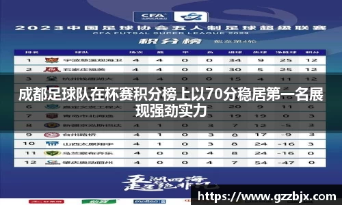 成都足球队在杯赛积分榜上以70分稳居第一名展现强劲实力
