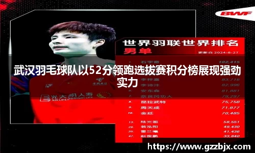 武汉羽毛球队以52分领跑选拔赛积分榜展现强劲实力